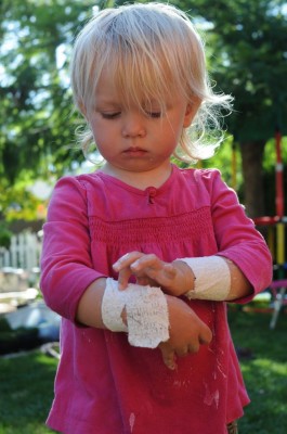 youtube applying plaster cloth to your volcano