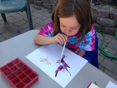 Blowing Watercolors
